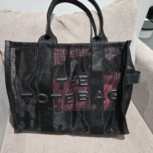 Marc Jacobs Black Transparent Tote